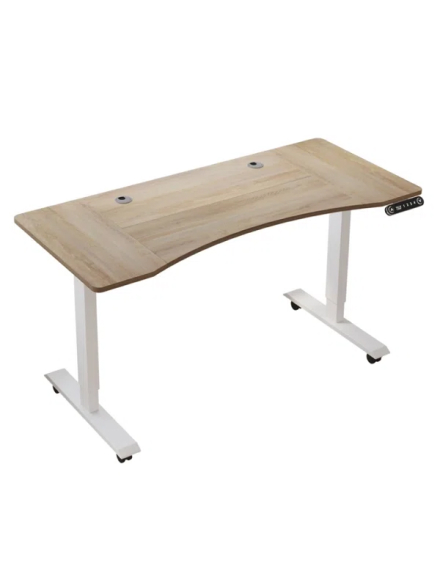 Daiah Ergonomic Curved Height Adjustable Desk